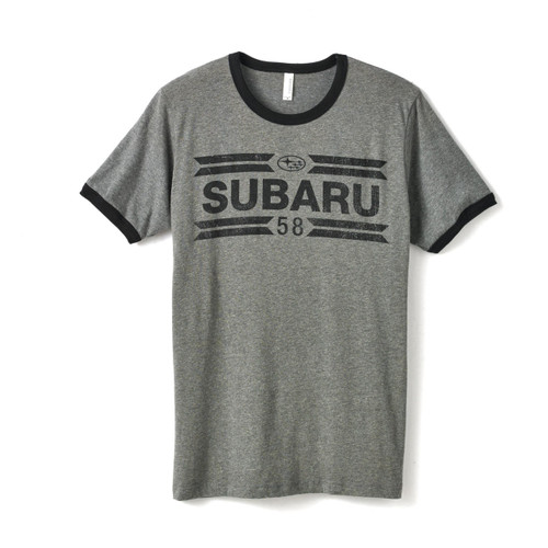 SUBARU Charcoal Ringer T-shirt