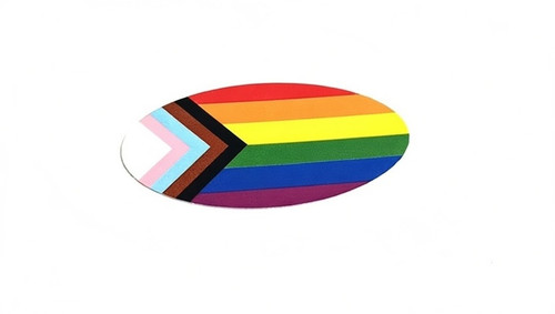 Progressive LGBTQ+ Rainbow Flag Emblem Overlays