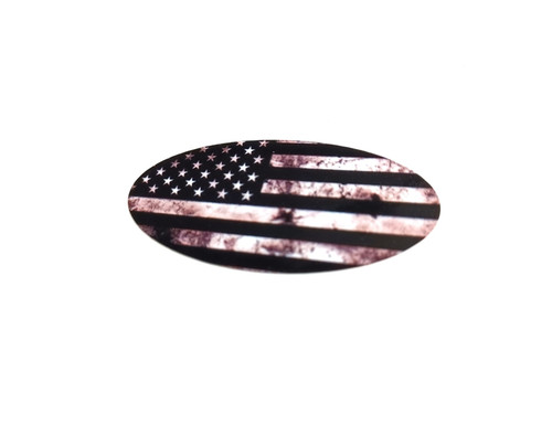 Black & White American Flag Emblem Overlays
