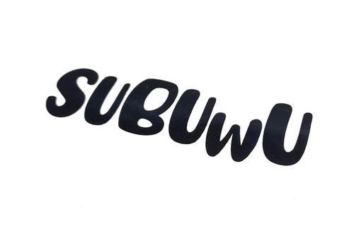 Subuwu Sticker Decal (black)