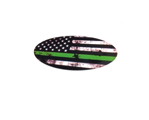 Thin Green Line Flag Emblem Overlays (No Design Background Only)
