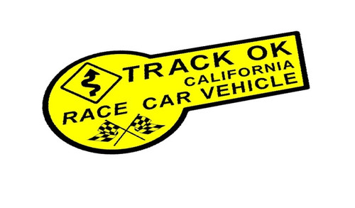 Yellow & Black Track OK Sticker Decal