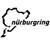 Nurburgring Track Outline Decal - Classic