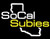 SoCalSubies Rear Window Decal (Black/White/Gold)