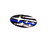 Thin Blue Line Flag White Wide Star Cluster Emblem Overlays (White Stars)