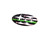 Thin Green Line Flag White JDM Star Cluster Emblem Overlays (White Stars)