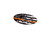 Thin Orange  Line Flag Star Cluster Emblem Overlays (Black Stars)