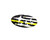 Thin Yellow Line Flag Star Cluster Emblem Overlays (White Stars)