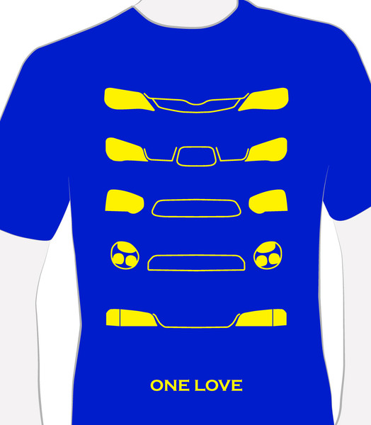 Subaru One Love Headlight T-Shirt