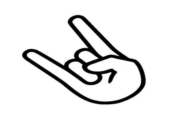 Rock on decal