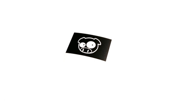 Rally Pig License Plate Sticker Decal