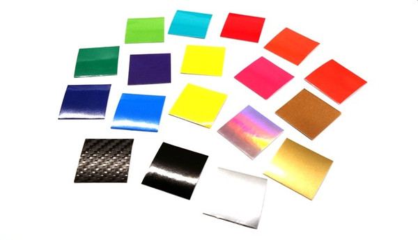 Assorted vinyl sample swatches