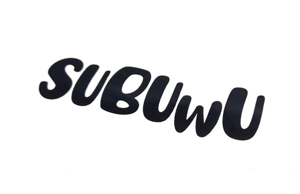 Subuwu Sticker Decal (black)