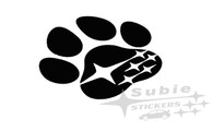 Subie Paw Print Sticker Decal