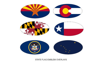 State Flag Emblem Overlays