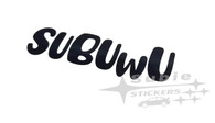 Subuwu Sticker Decal (black)