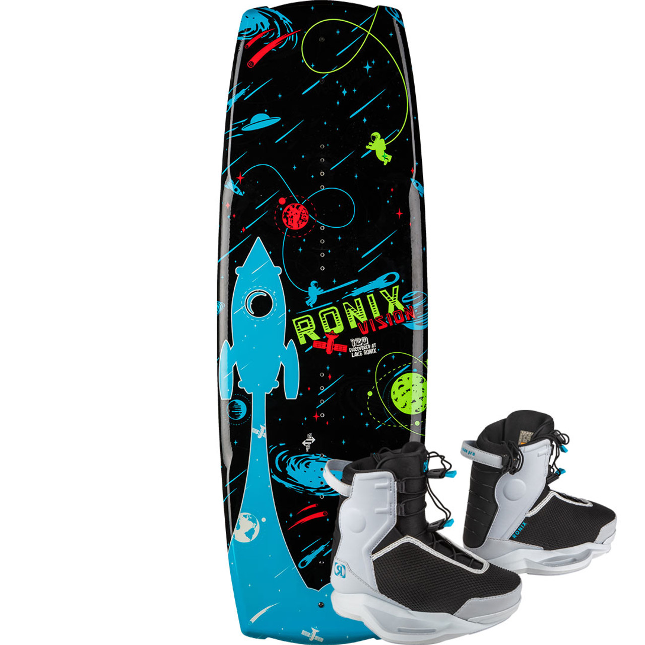 Ronix Vision Kid's Wakeboard Package w/ Vision Pro Boots - 2025