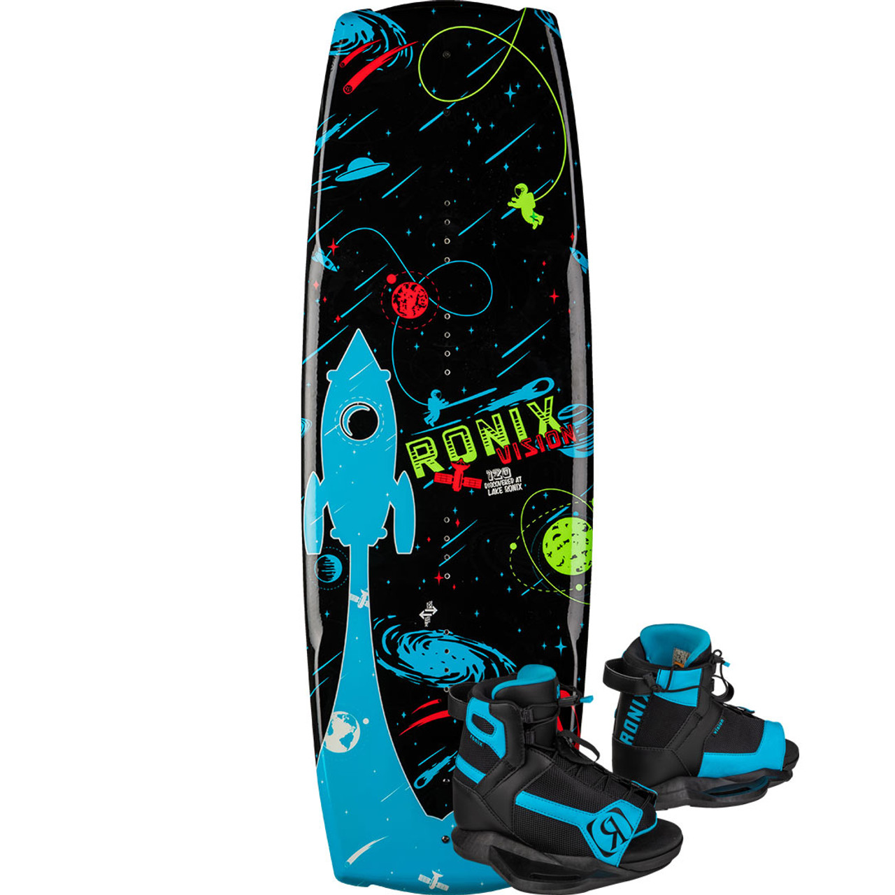 Ronix Vision Kid's Wakeboard Package w/ Vision Boots - 2025