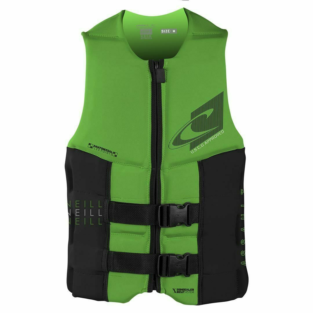 O'neill Assault Life Jacket Green / Black