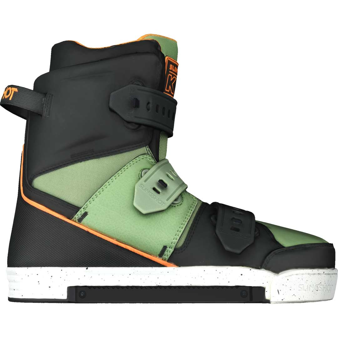 Slingshot 2023 KTV Wakeboard Bindings - Easy Entry Gummy Strap Boots For Boat & Cable Riders - Lightweight & High-Performance