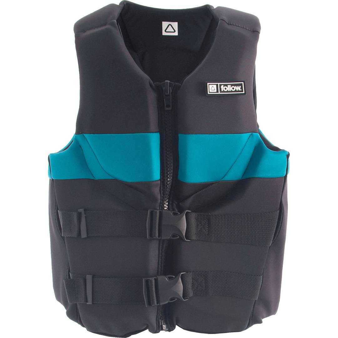 Follow Kick Men's Life Jacket Charcoal/Blue