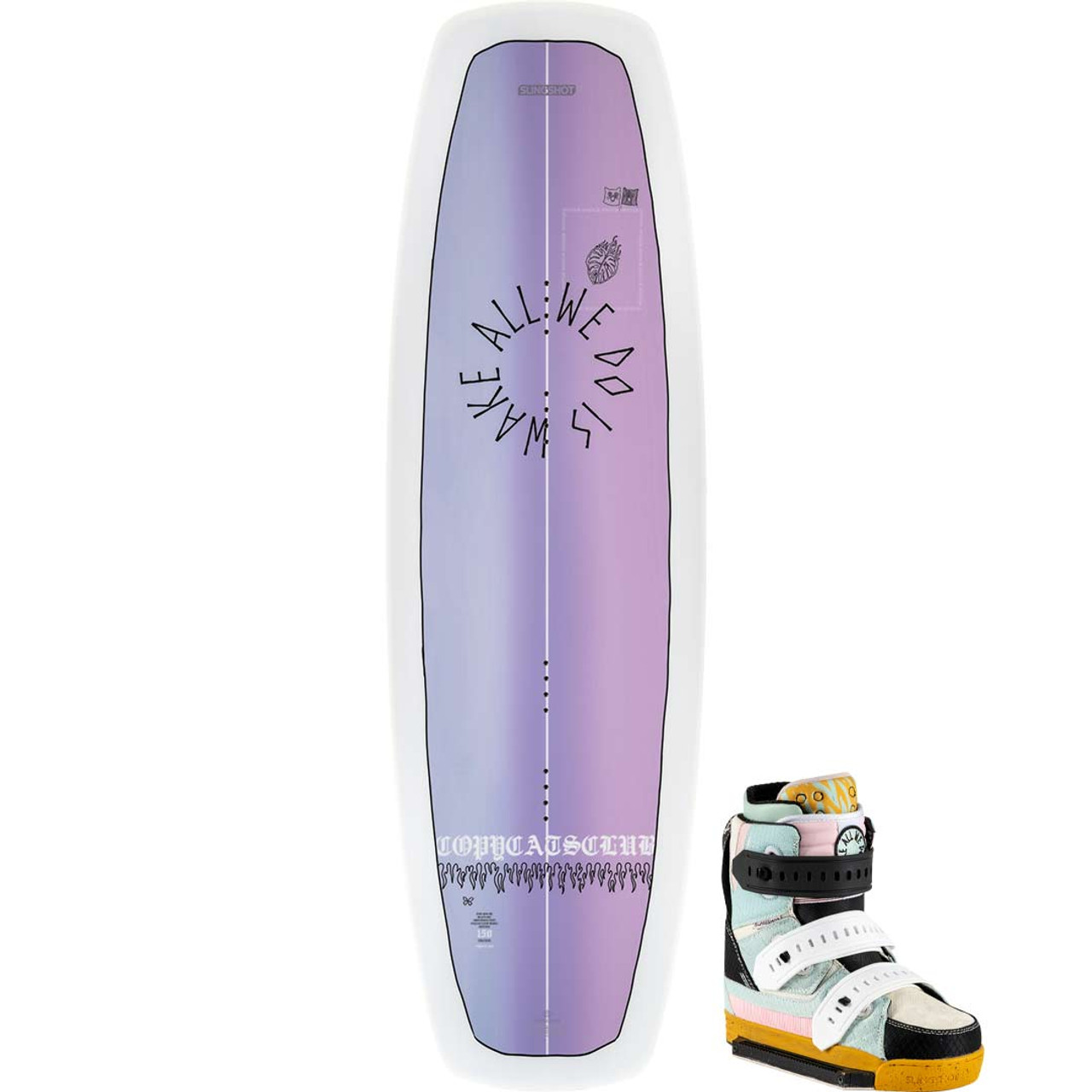 Slingshot Copycat Pro Women's Wakeboard Package W/Copycat Boots - 2023