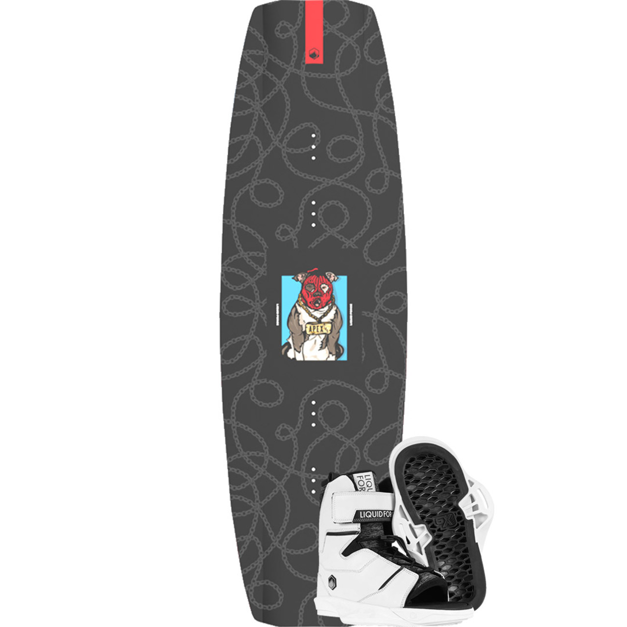 Liquid Force Apex Wakeboard Package W Scan 6X OT Boots 2023