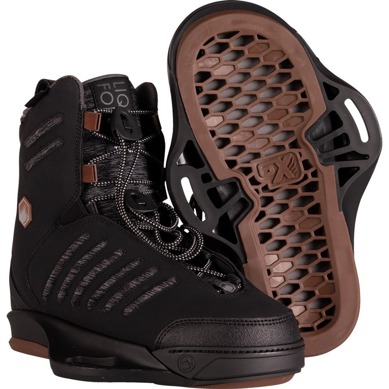 Liquid Force Tao 6X Wakeboard Bindings - Black | WakeHouse.com