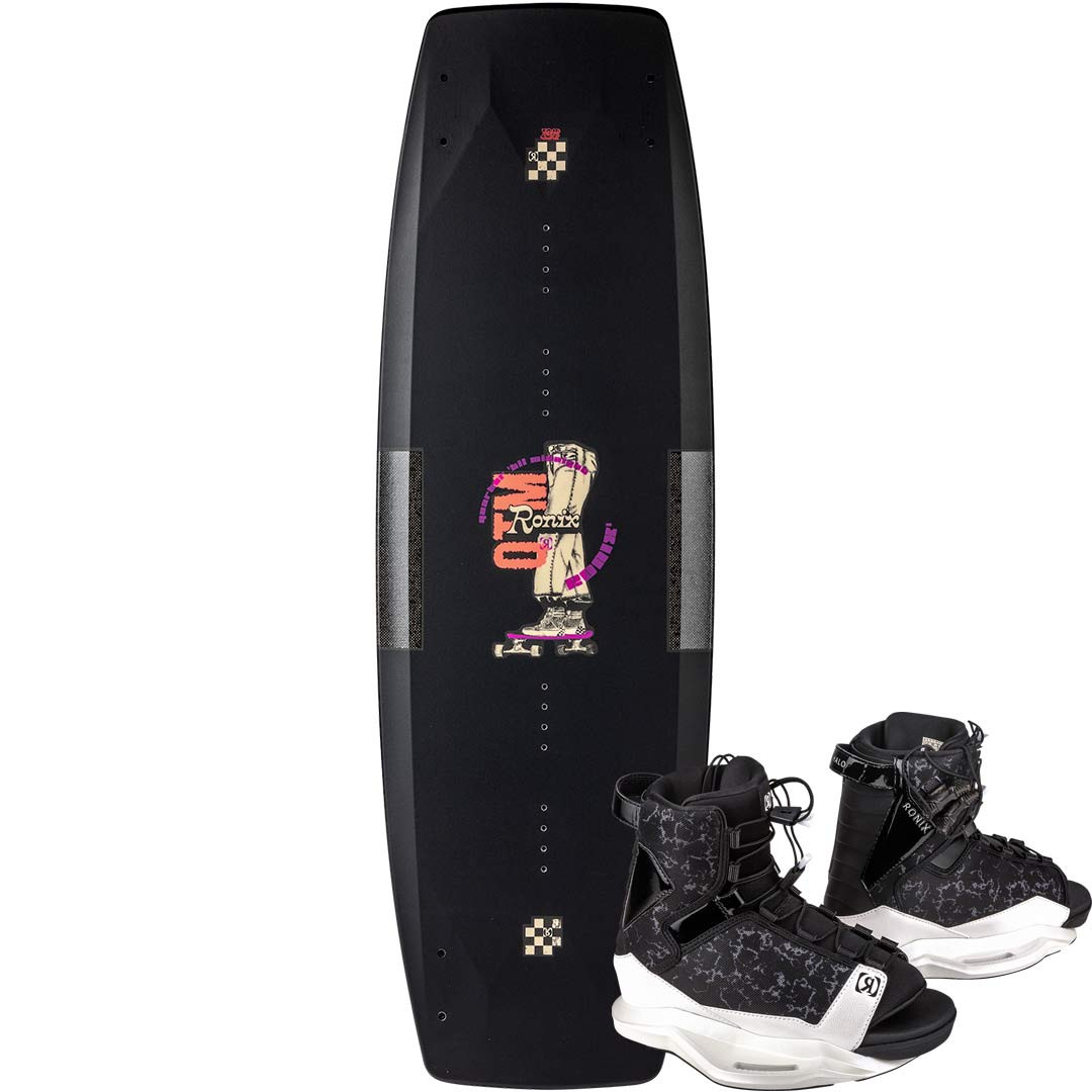 Ronix Quarter 'Til Midnight Wakeboard Package w/ Halo Boots - 2025