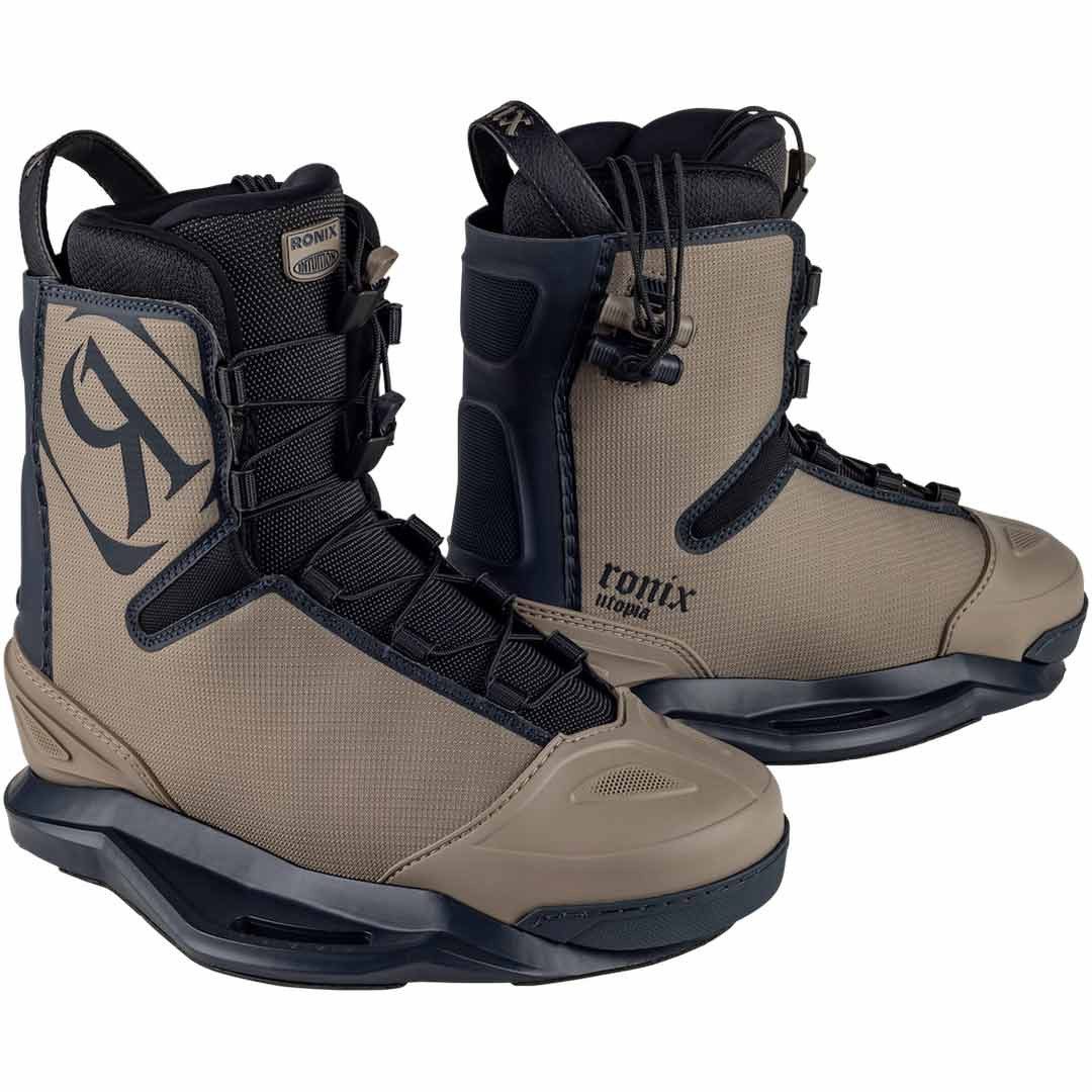 Ronix Utopia Wakeboard Boots - Stone / Navy | WakeHouse.com