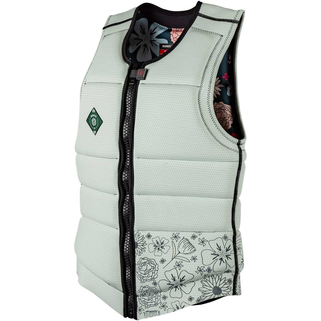 Ronix Rise Women's CE Approved Impact Vest - Mint/Floral