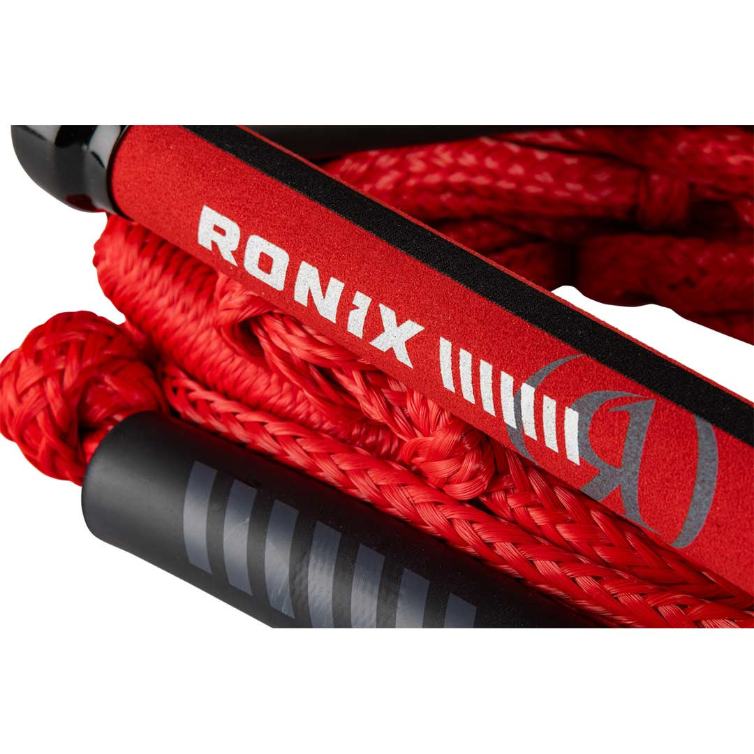 Ronix Stretch Surf - 10 in. Handle - w/25 ft. 4-Sect. Rope - Crimson ...