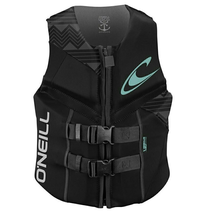 O'neill Womens Reactor USCG Life Jacket Black