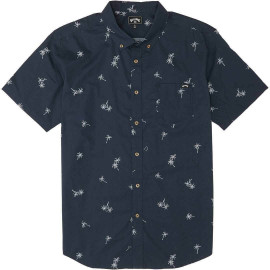 Billabong Sundays Mini Short Sleeve Shirt - Navy