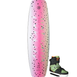 Slingshot Salmon Wakeboard Package W/ KTV Boots - 2021
