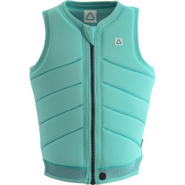 Follow Primary Ladies Comp Vest - Aqua Front