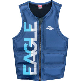 Eagle Logo Men's Water Ski Comp Vest - Navy Front