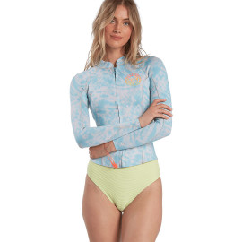 Billabong Women's 2mm Peeky Wetsuit Jacket - Island Blue Neo
