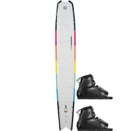 HO Hovercraft Water Ski w/ Double Stance 110 Bindings - 2022 - White