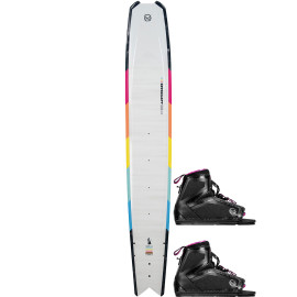 HO Hovercraft Water Ski w/ Double Women's Stance 110 Bindings - 2022 - White