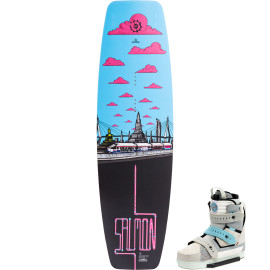 Slingshot Salmon Wakeboard Package W/ Space Mob Boots - 2022