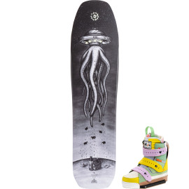 Slingshot Space Raider Wakeboard Package W/ Copycat Boots - 2022