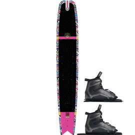 HO Hovercraft Tribal Pink Slalom Ski w/ Dbl Stance UltraLite Bindings - 2026
