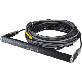 One Combo - Hide Grip 1.25 in. Dia. w/80 ft. 5-Sect. R8 Rope - Chrome / Black