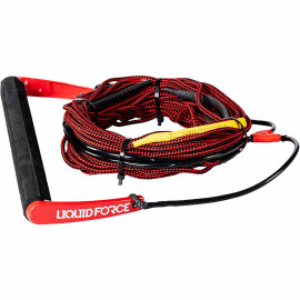 Liquid Force Team H-Braid Wakeboard Rope & Handle Package - Red/Black