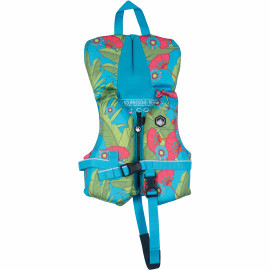 Liquid Force Dream Infant Life Jacket -Blue Flowers - Front