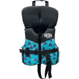 Follow Grommy CGA Infant Life Jacket - Black/Teal - Front