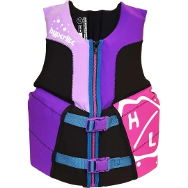 Hyperlite Boy's Youth Elite Life Jackets - Purple - Front