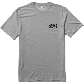 Vissla Cliffside Comp Lite Eco Drirelease Tee - Grey Heather - Front