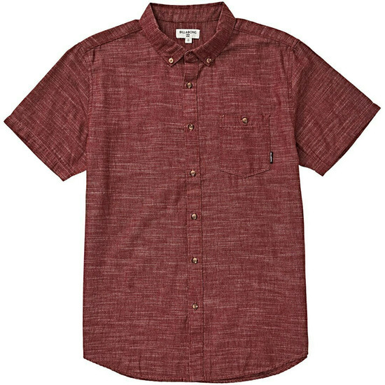 Billabong All Day SS Shirt - Maroon